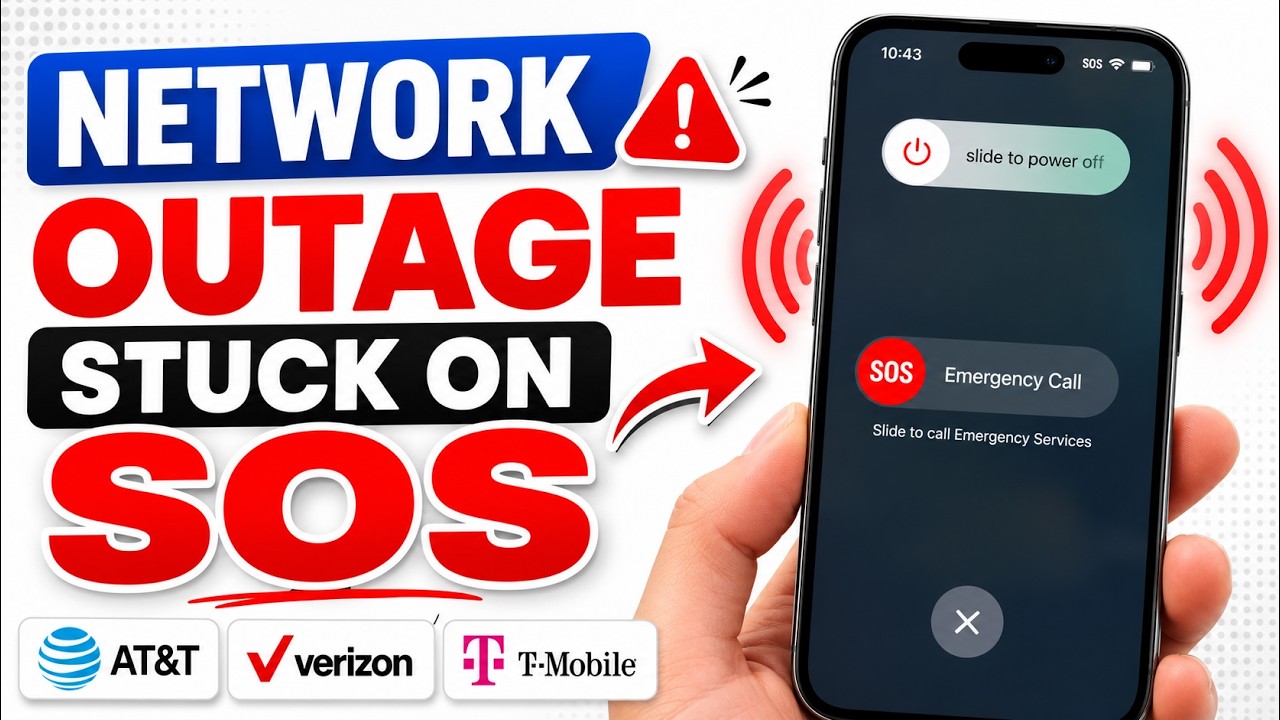 T-mobile outage today? Why the iPhone Stuck in SOS Mode (fix)