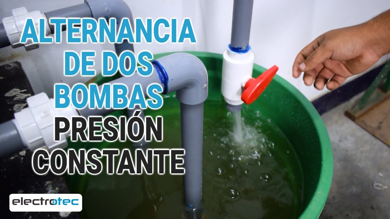Alternancia de DOS BOMBAS para un sistema de PRESI&Oacute;N CONSTANTE con Variador ABB || Presi&oacute;n Constante