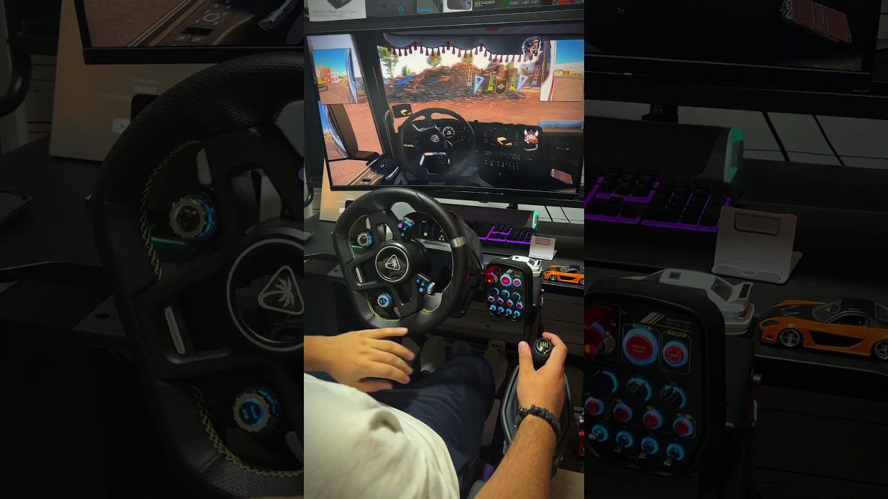 900 degrees Turtle Beach Velocityone Race ❤️ #shorts #ets2