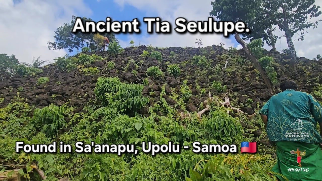 We went to an 'Ancient Pigeon Snaring Mound' found in Sa'anapu Upolu SAMOA.