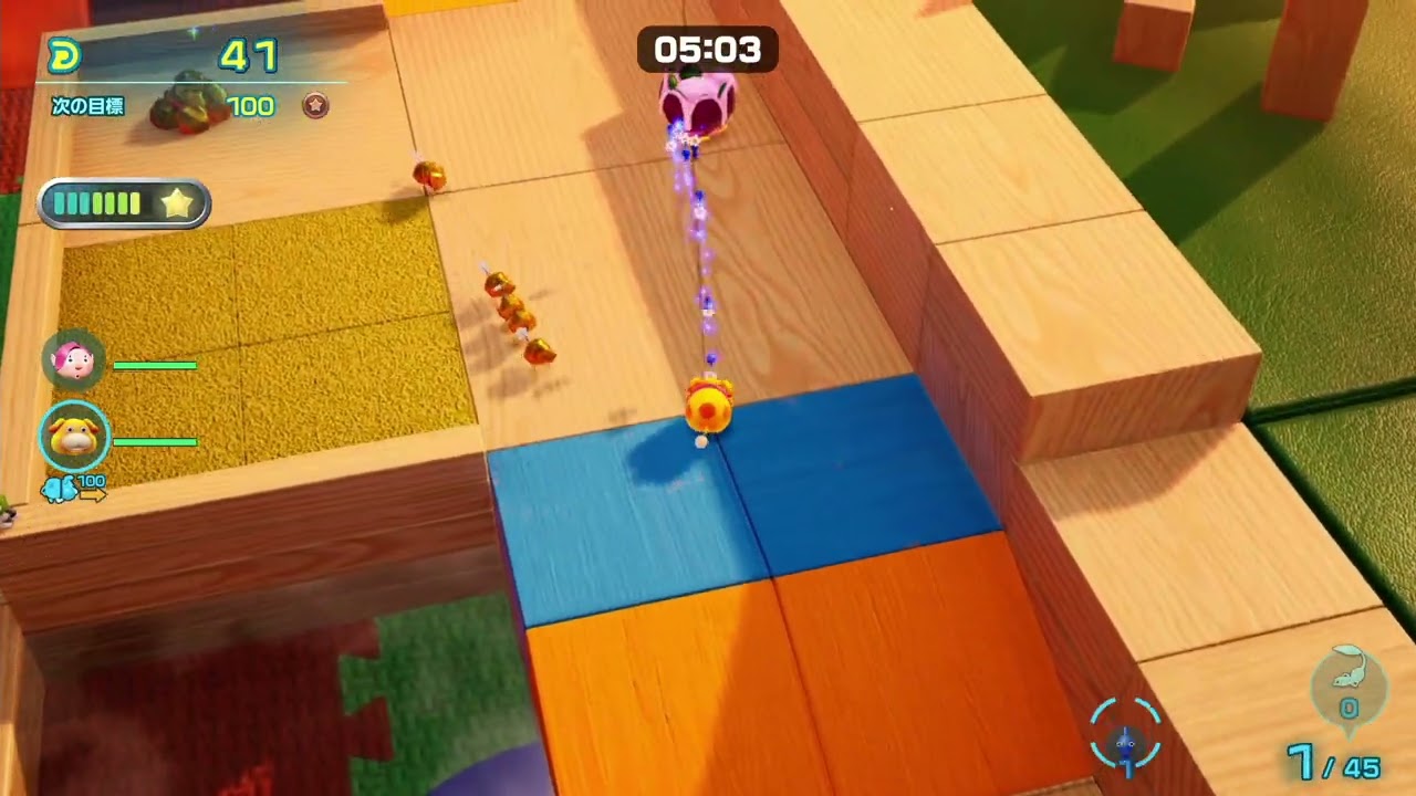 ピクミン4　水わたりスクール　416点　ダンドリチャレンジ