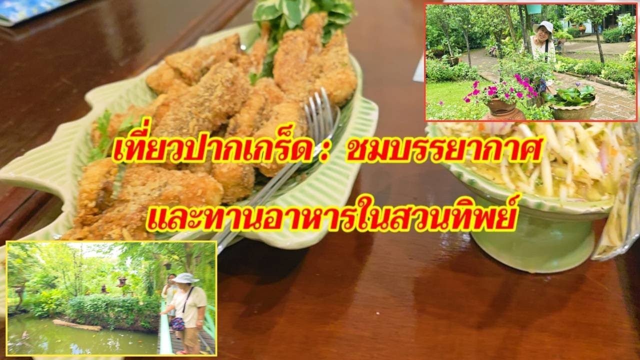 เที่ยวปากเกร็ด : ชมบรรยากาศและทานอาหารในสวนทิพย์  @sansonyoutube 