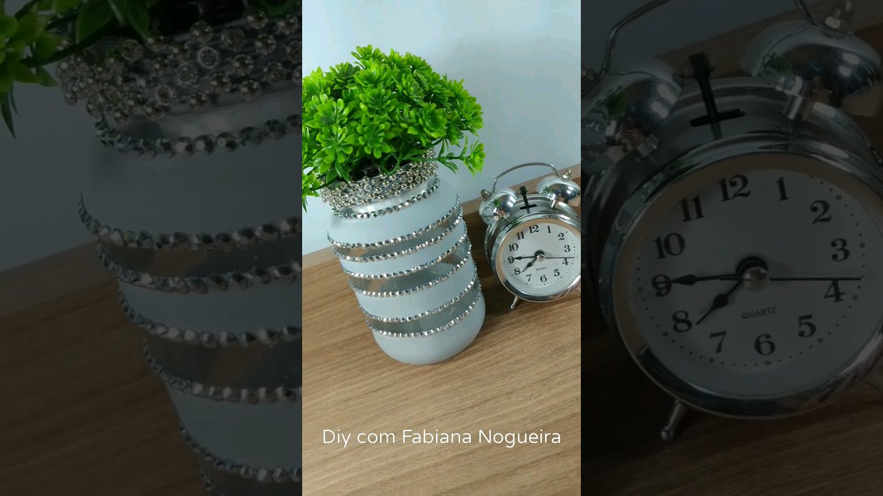 Pote de Vidro Decorado 💖✨#diy #artesanato #reciclagemcriativa #reciclagem #decora&ccedil;&atilde;o