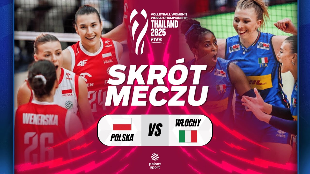 SKRÓT MECZU POLSKA - WŁOCHY | KTO ZAGRA W PÓŁFINALE MISTRZOSTW ŚWIATA SIATKAREK?