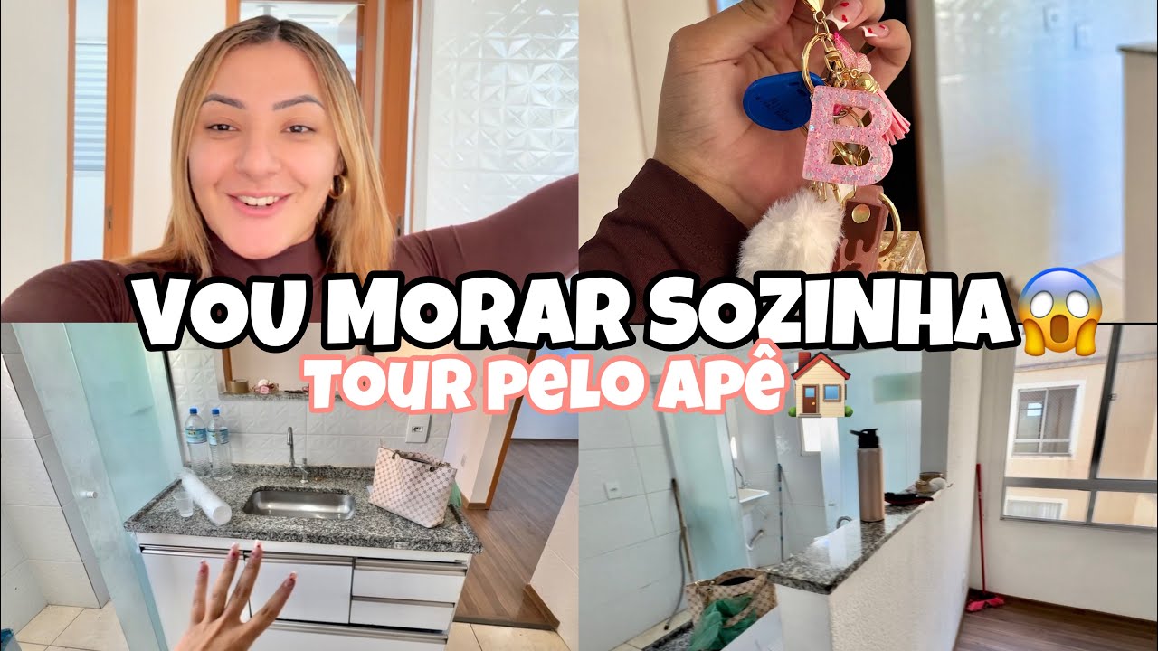 VOU MORAR SOZINHA AOS 20 😭🤍 Tour pelo Apê 🏠