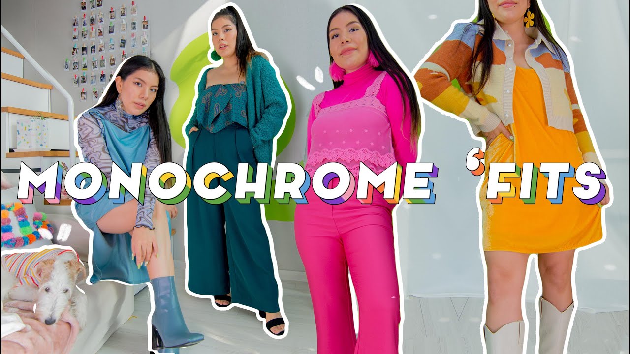 15 Monochromatic Outfits & Meet my foster puppy! 🌈🐶