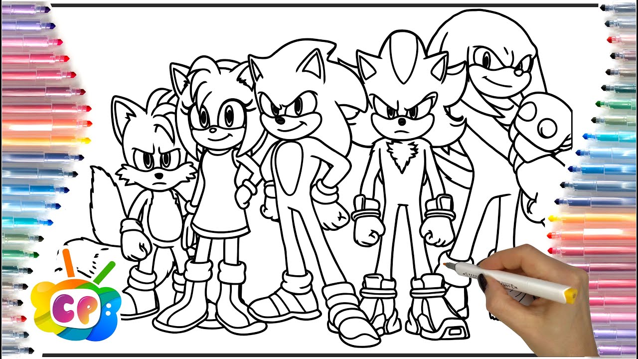 Sonic 4 All Characters / coloring Sonic characters / Sonic the Hedgehog 4 #sonic3movie #sonic3