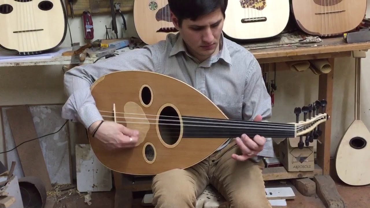 Birdseye maple iraqi oud made by Dimitris played by ILIAS