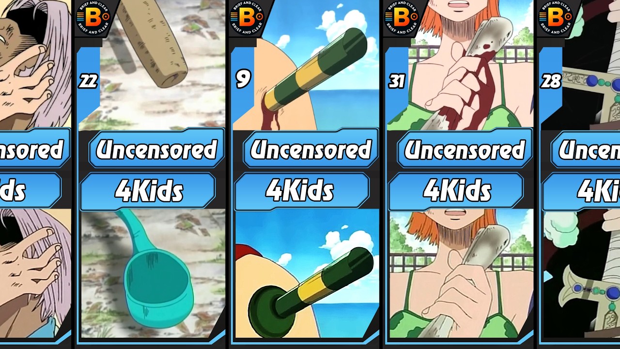 One Piece Censorship Comparison