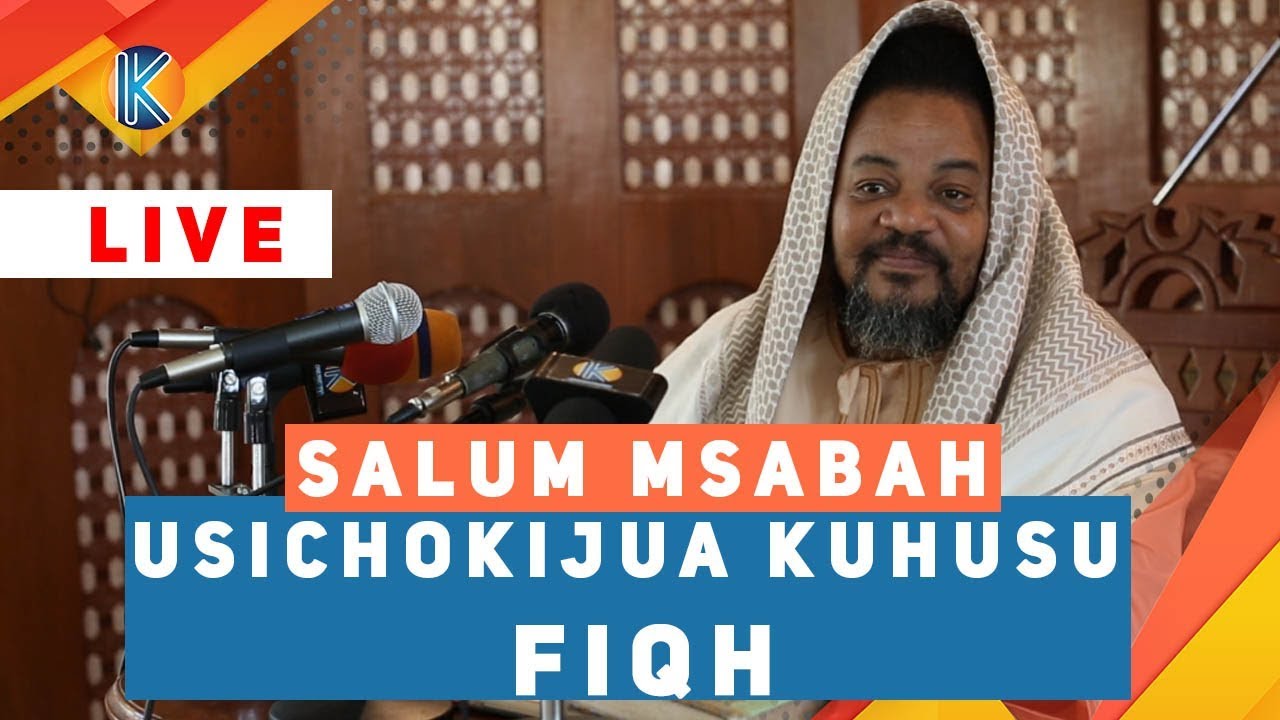 LIVE: DARSA DUARA | USICHOKIJUA KUHUSU FIQH - SHEIKH SALUM MSABAH