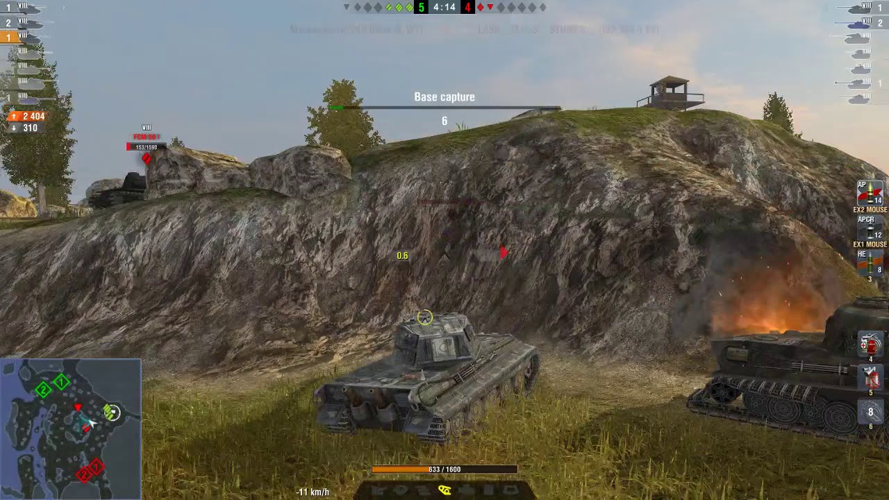 WOT Blitz / Tiger II / 3 kills / 3 170 dmg