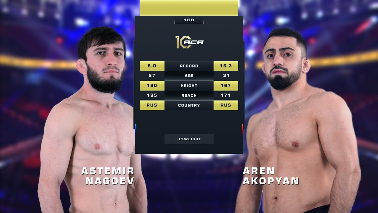 Астемир Нагоев vs. Арен Акопян | Artemir Nagoev vs. Aren Akopyan | ACA 188