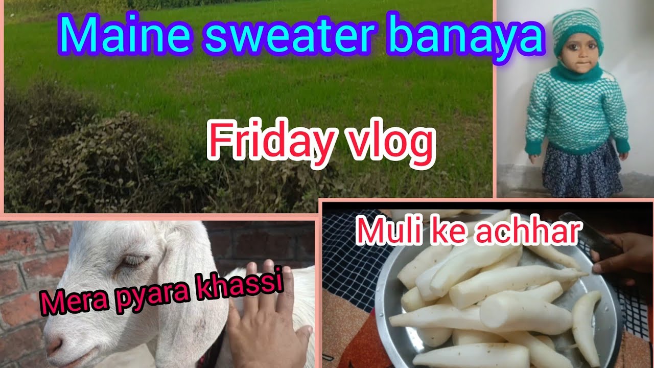 Ye sweter maine banaya hai.Friday vlog #viral#gajalaminivlog #trending#dailyvlog#