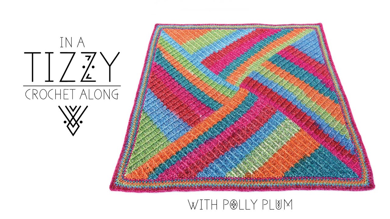 In a Tizzy Free CAL Introduction, Polly Plum Crochet Along, Free blanket pattern