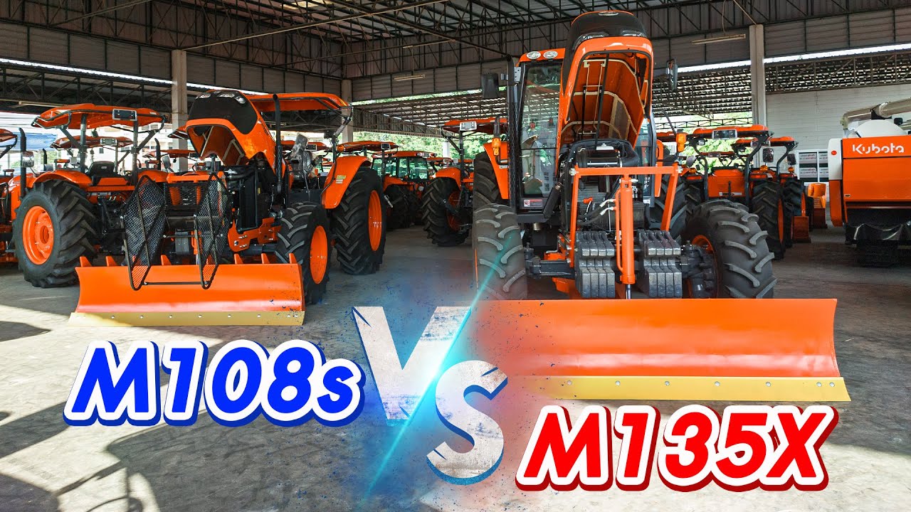 แทรกเตอร์คูโบต้า M135X VS M108S พร้อมพาขับ M135X #คูโบต้า #รถไถคูโบต้า #m135x