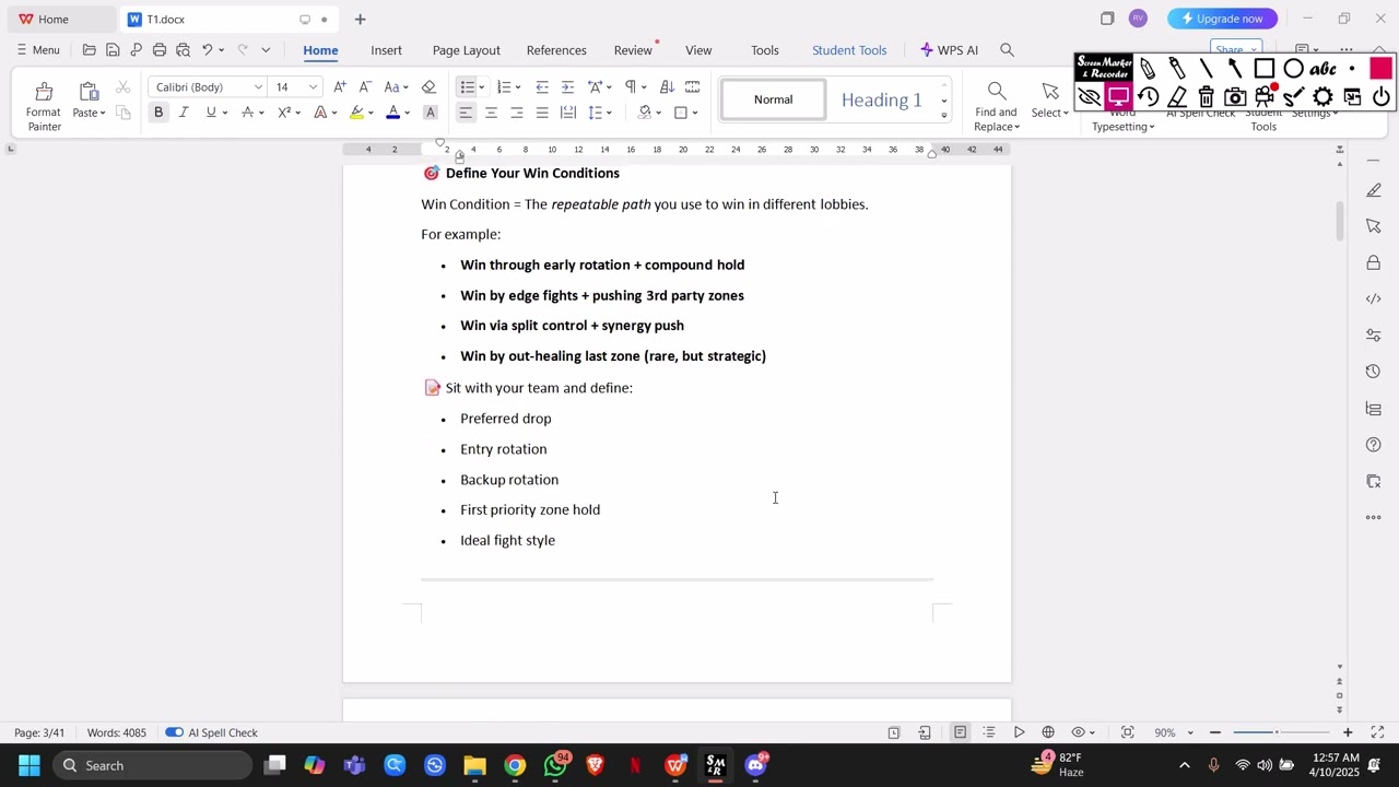 Refining Team Identity & Win Conditions - Chapter 1 - PATH TO T1