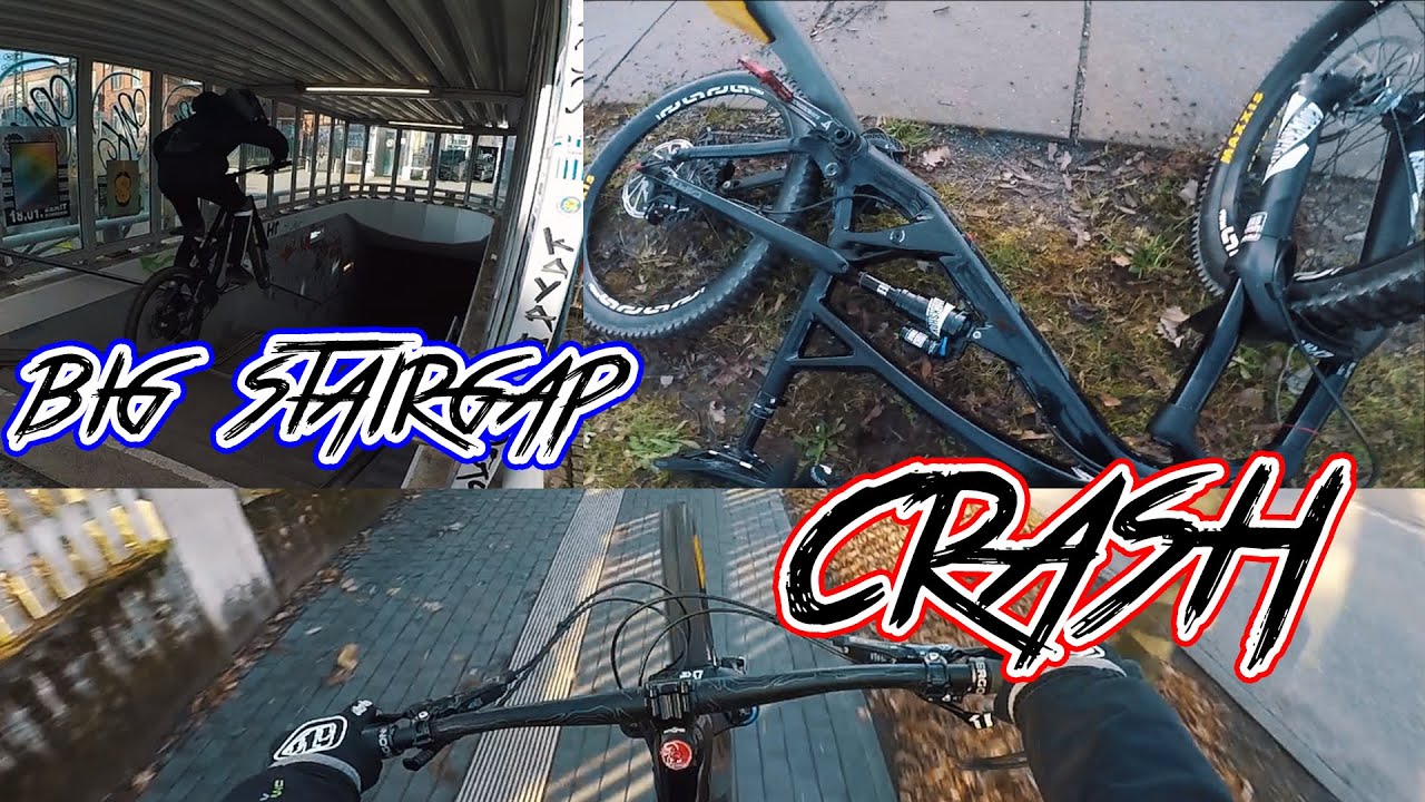 First Crash with New Bike  ||  Urban Freeride Fail  ||  Big Stairgap || Funny Moments and more...