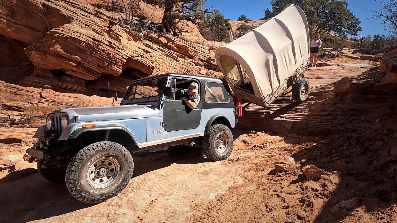 ROCK CRAWLING with a COVERED WAGON