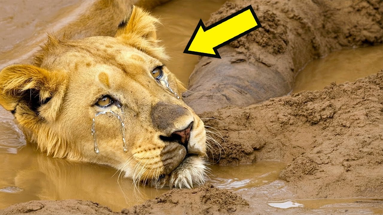 La leonessa pianse e implorò aiuto. Non crederai mai chi l’ha salvata!