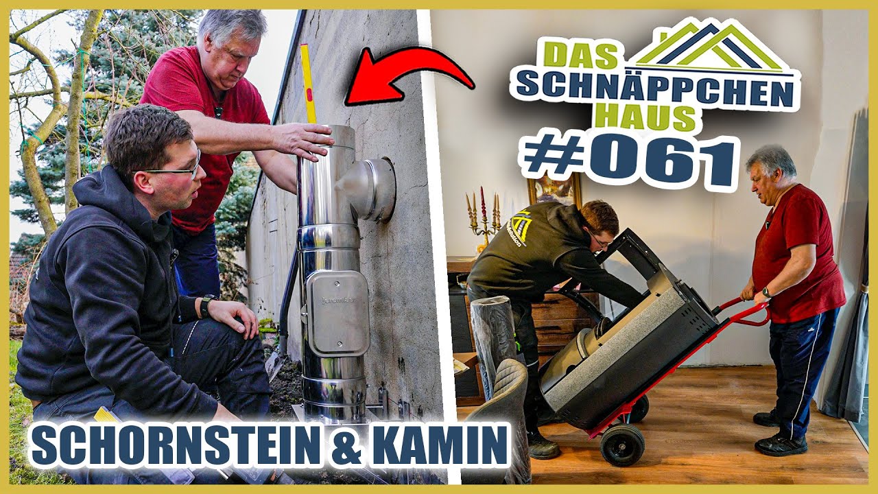 Neuen EDEL-SCHORNSTEIN mit KAMIN in ALTBAU montieren! | SCHNÄPPCHENHAUS #61 | Home Build Solution