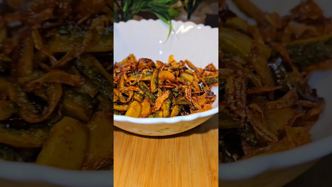 Karela Fry Asmr Cooking ✨️ #shorts #youtubeshorts