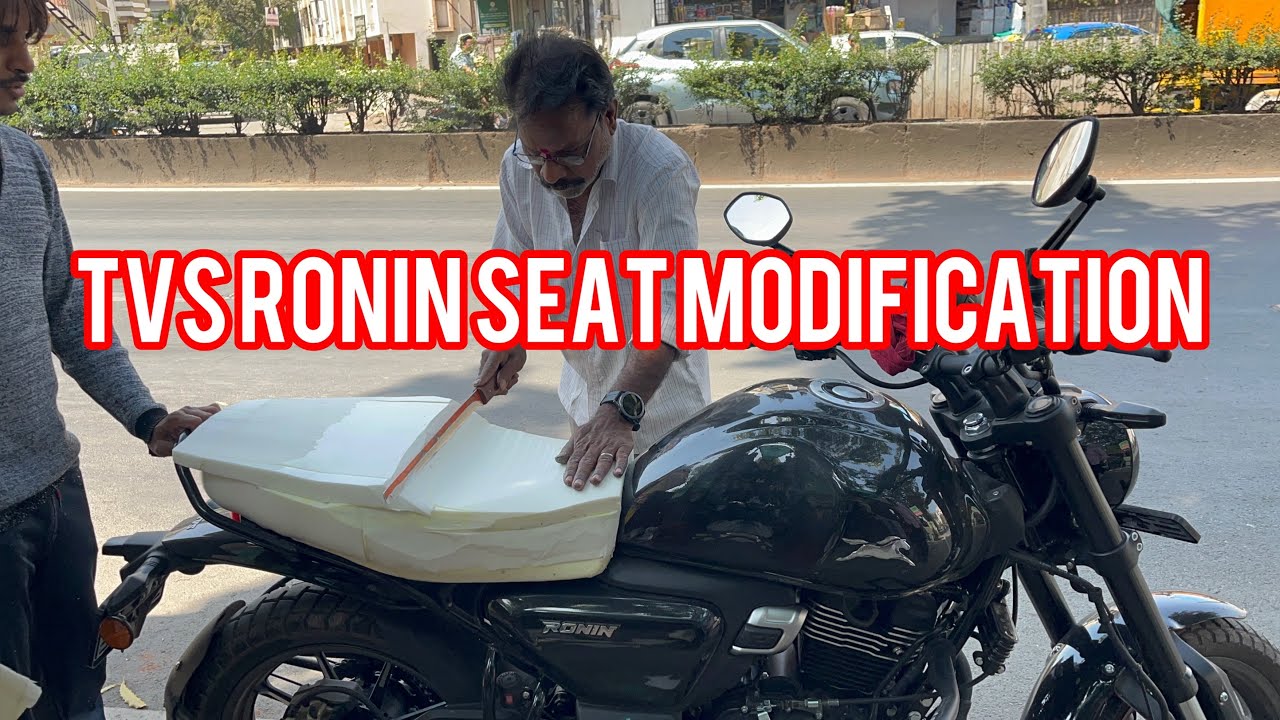 TVS Ronin comfortable seat Modification #tvsronin225 @pawarseatcovers