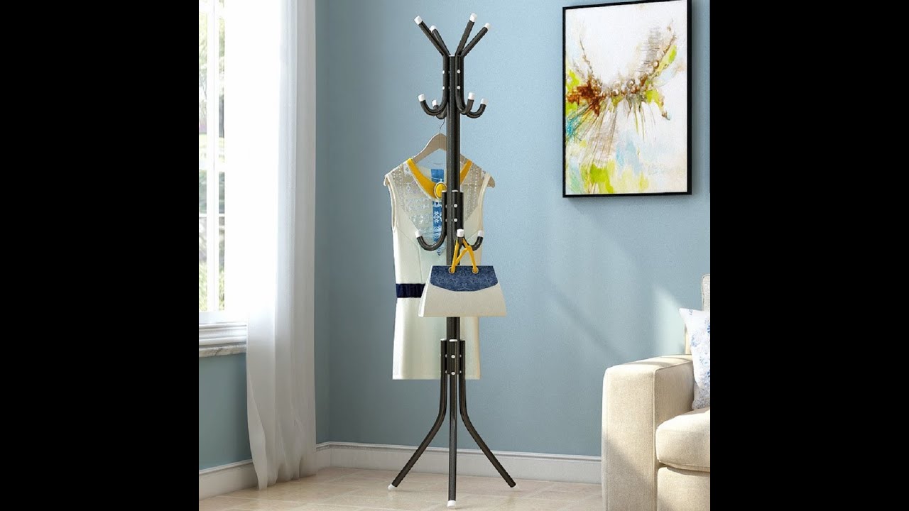 Coat stand & handbags jacket Stand for Bedroom | Metal Coat Rack #stand Heavy Duty Hooks