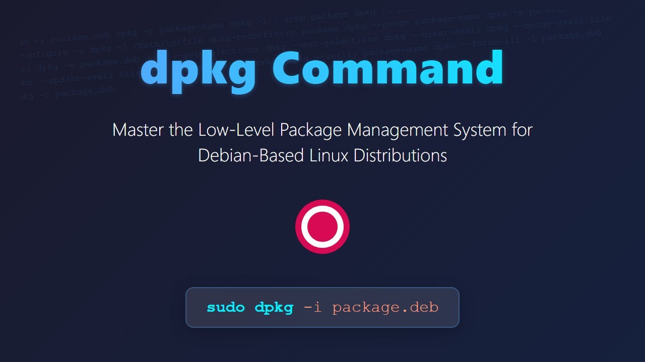 Команда dpkg: объяснение управления пакетами Debian для начинающих!