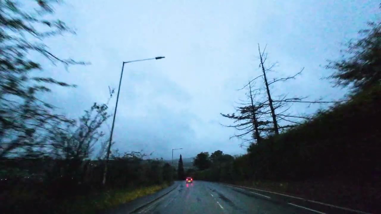 Cruise With Me - Secret Passenger & Flash Flood / Rossendale 4K Night Drive Immersive Raining ASMR
