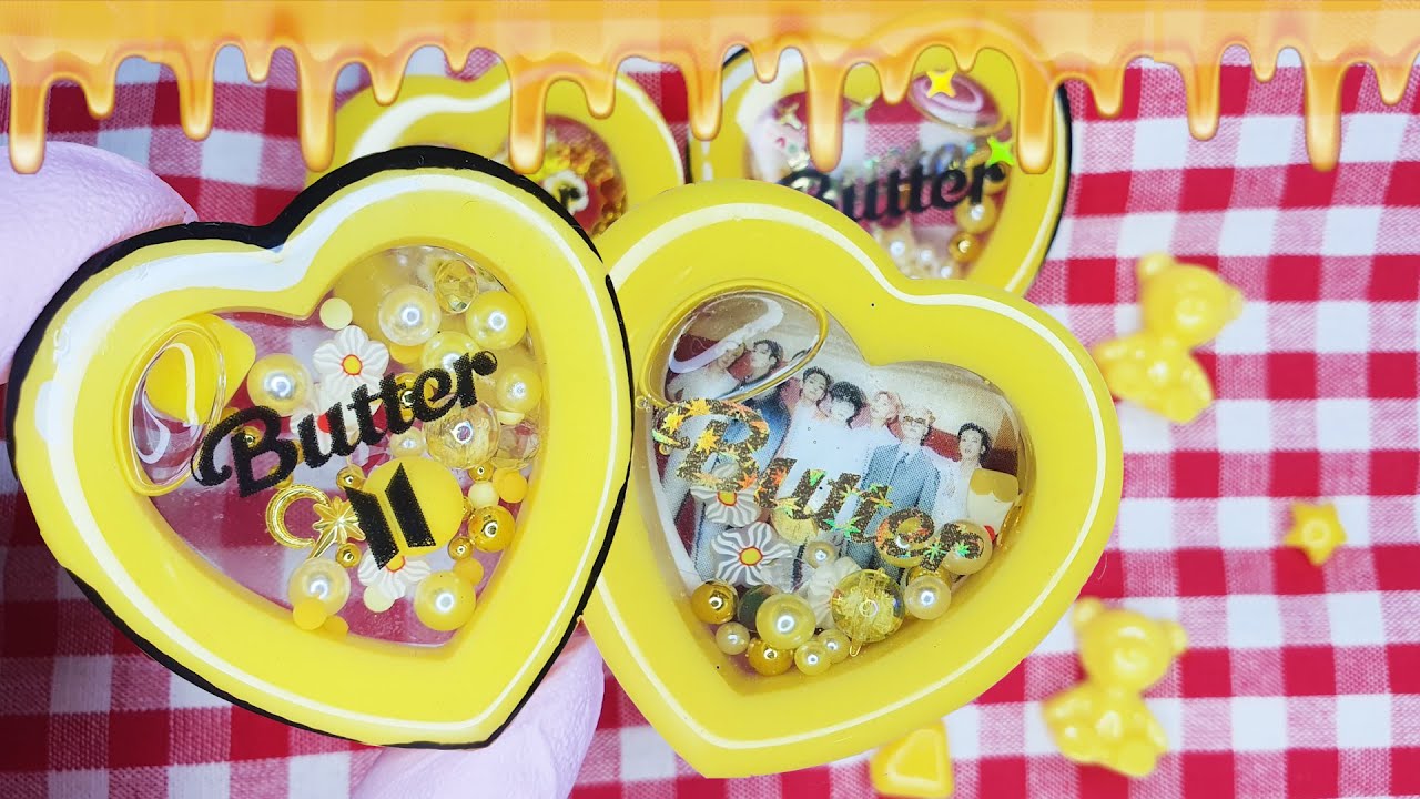 🥞ENG)#Resin #Tutorial| #BTS 🧈#butter #shaker🧇 |#방탄소년단 #버터 #워터쉐이커 | 키보드 | DIY | craft | mold