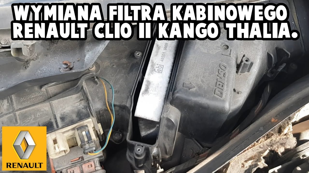 Jak wymienić filtr kabinowy Renault Clio II/Kangoo/Thalia, Poradnik.
