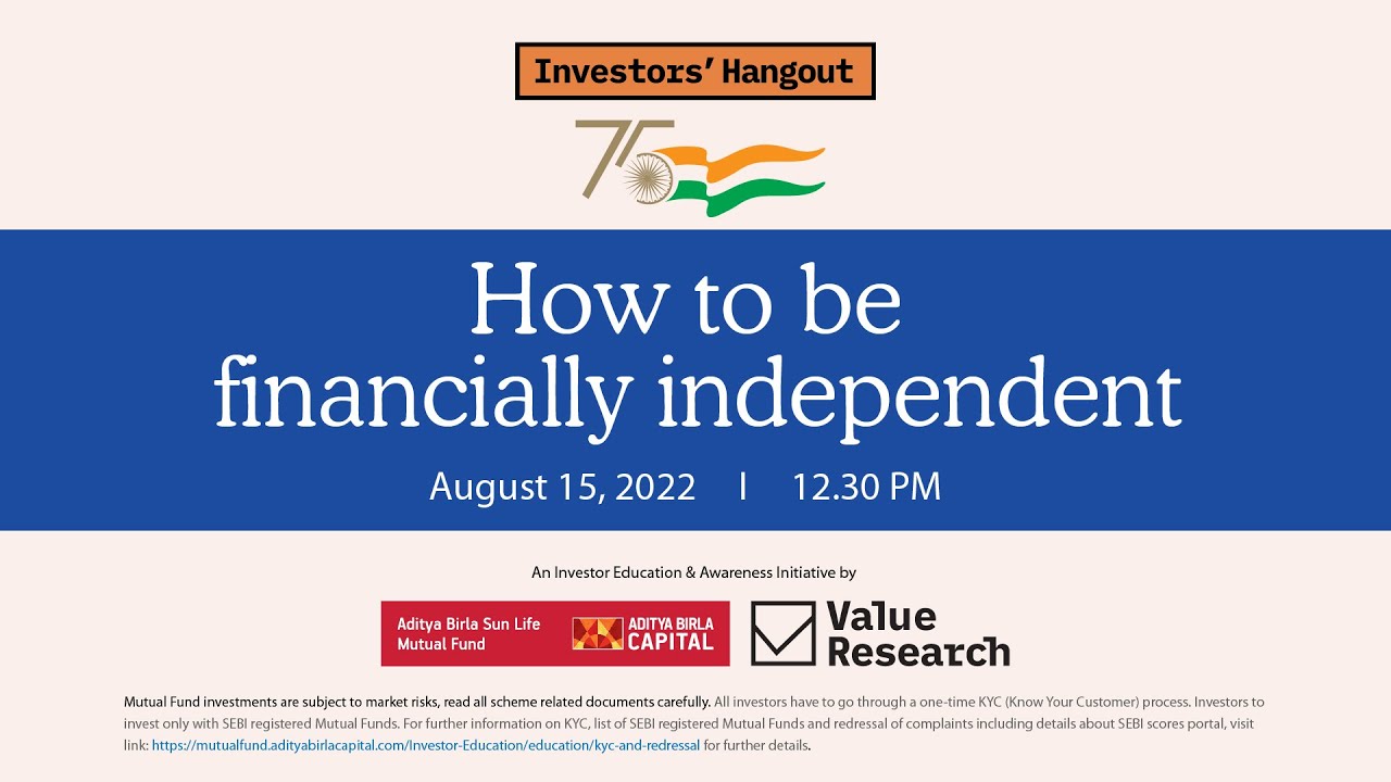 How to be financially independent