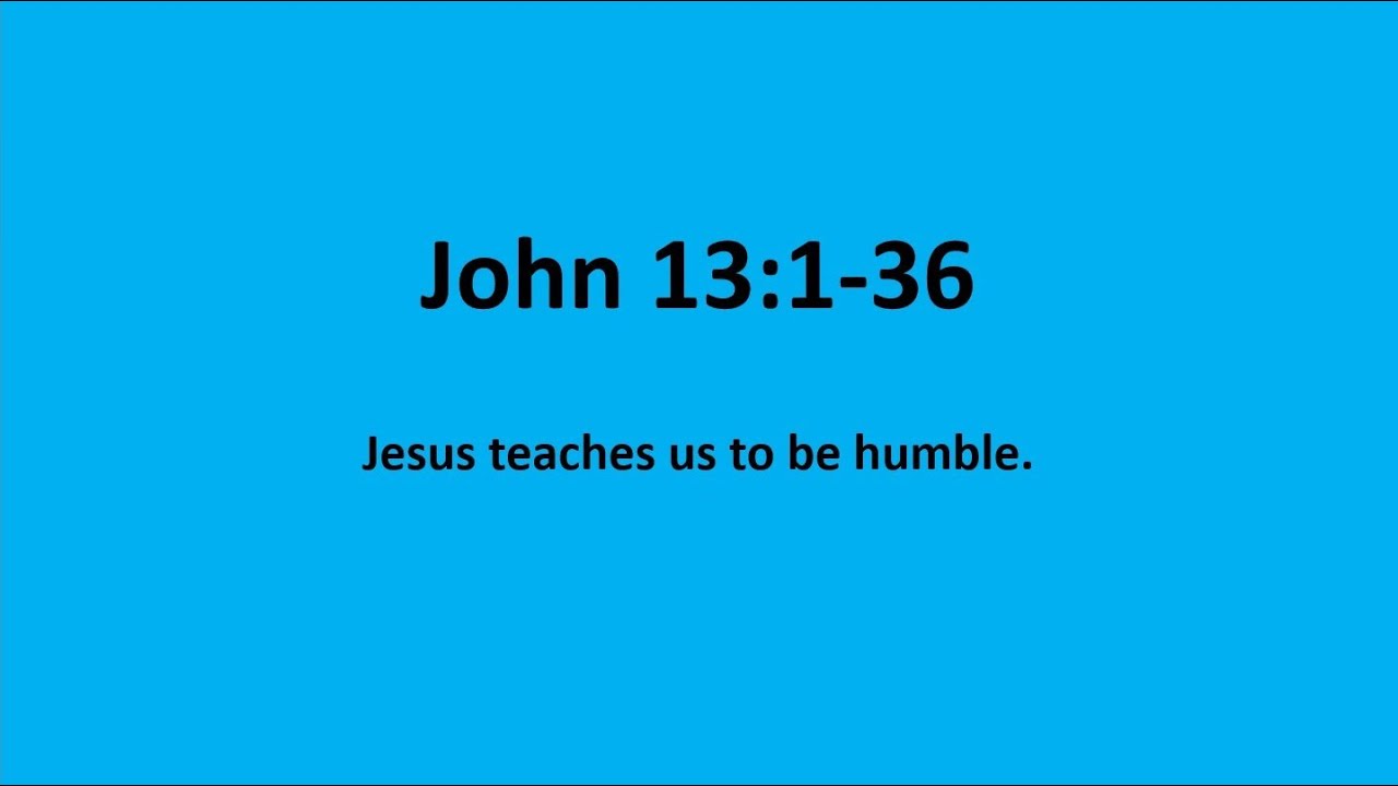 Bible Study: John 13:1-38