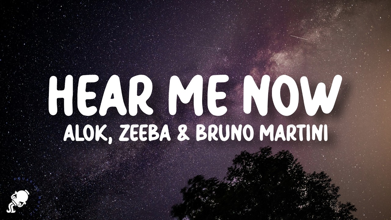 Alok, Bruno Martini, feat. Zeeba - Hear Me Now (Lyrics)