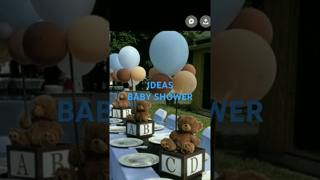 Ideas CENTROS DE MESA PARA BABY SHOWER.