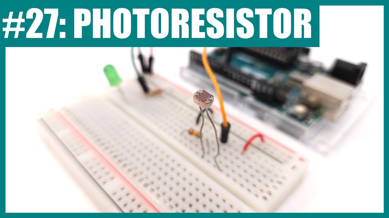 Как использовать фоторезистор (датчик освещенности) с Arduino (Урок №27)