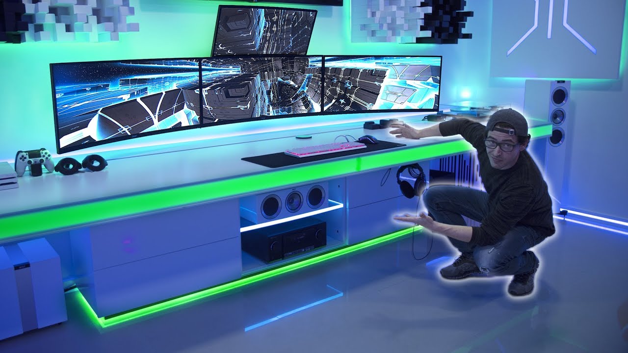 Segredo Revelado Da Mesa Do Setup -  ( Super Cable Management )
