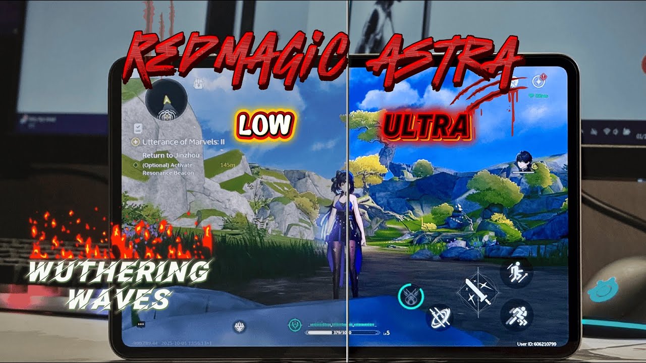 Wuthering Waves on RedMagic Astra | Low vs Ultra Graphics (60FPS) #WutheringWaves #RedMagicAstra