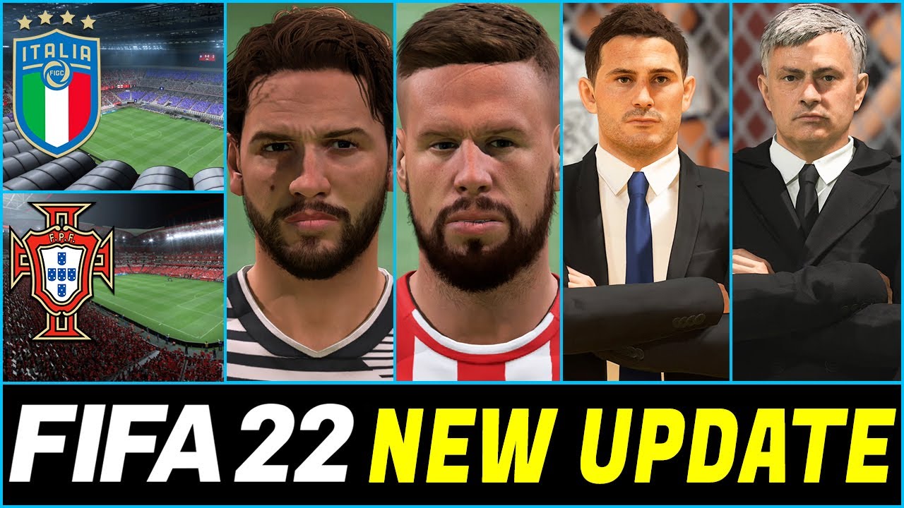 New FIFA 22 Update | Unlocking All 30 Added Real Faces & 4 Stadiums - Download PC Squad File