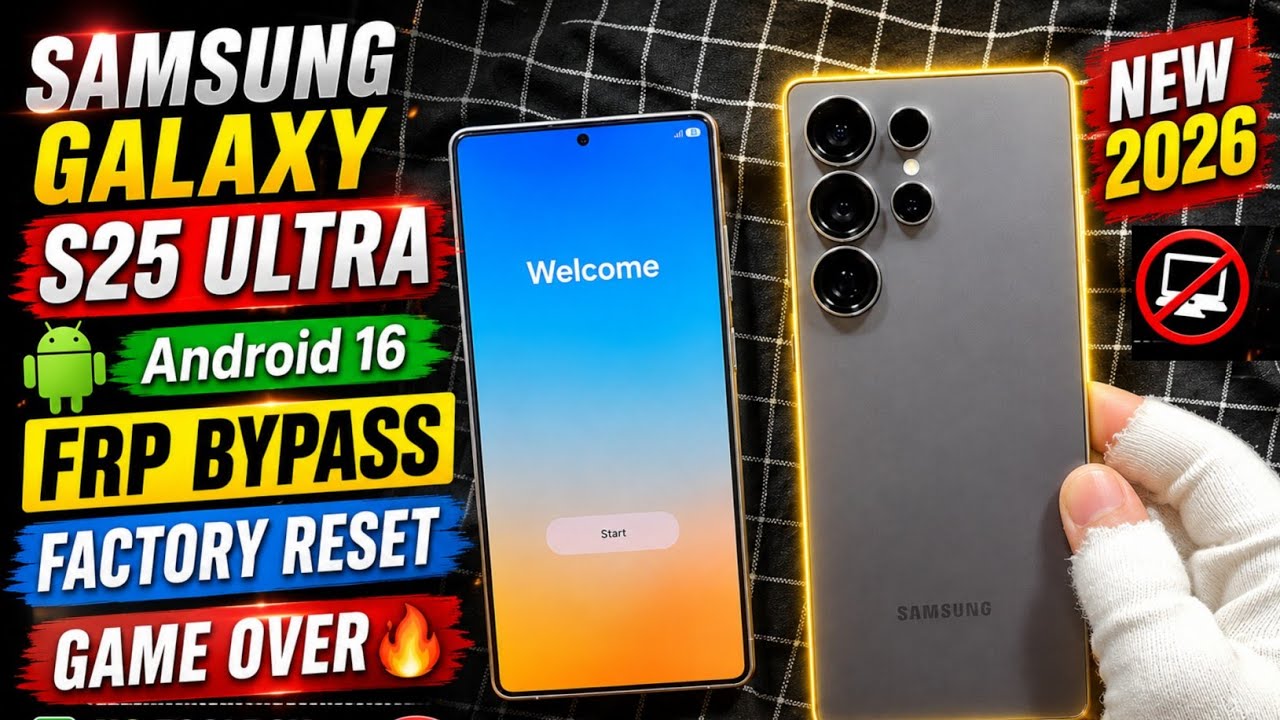 Samsung Galaxy S25 ultra Factory Reset & FRP bypass Android 16 🚀 Easy Method No Tool 🔥 FRP Unlock 🔓