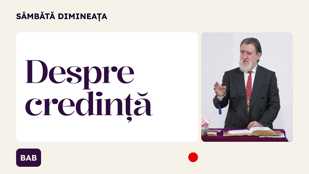 🔴 LIVE - Biserica Adventă Biblica