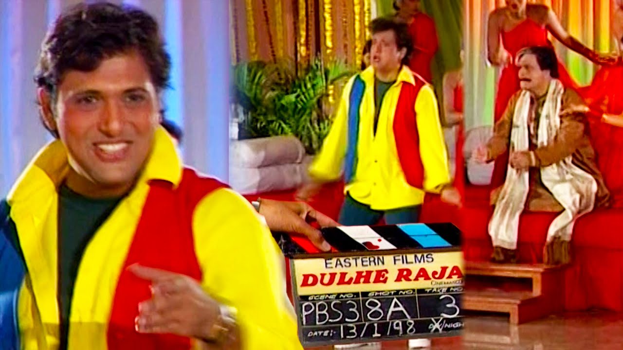 Govinda & Kader Khan Shooting For 