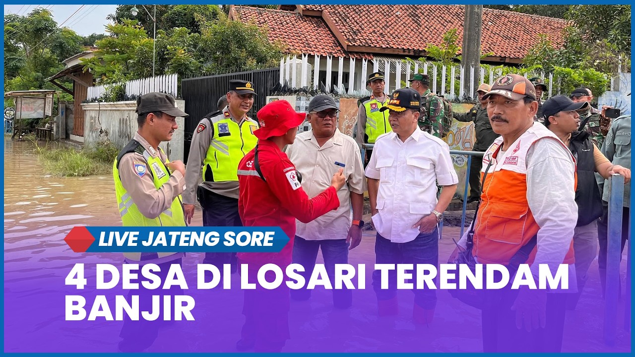 🔵 Live Jateng Sore Kamis, 12 Februari 2026 - Empat Desa di Losari Brebes Terendam Banjir