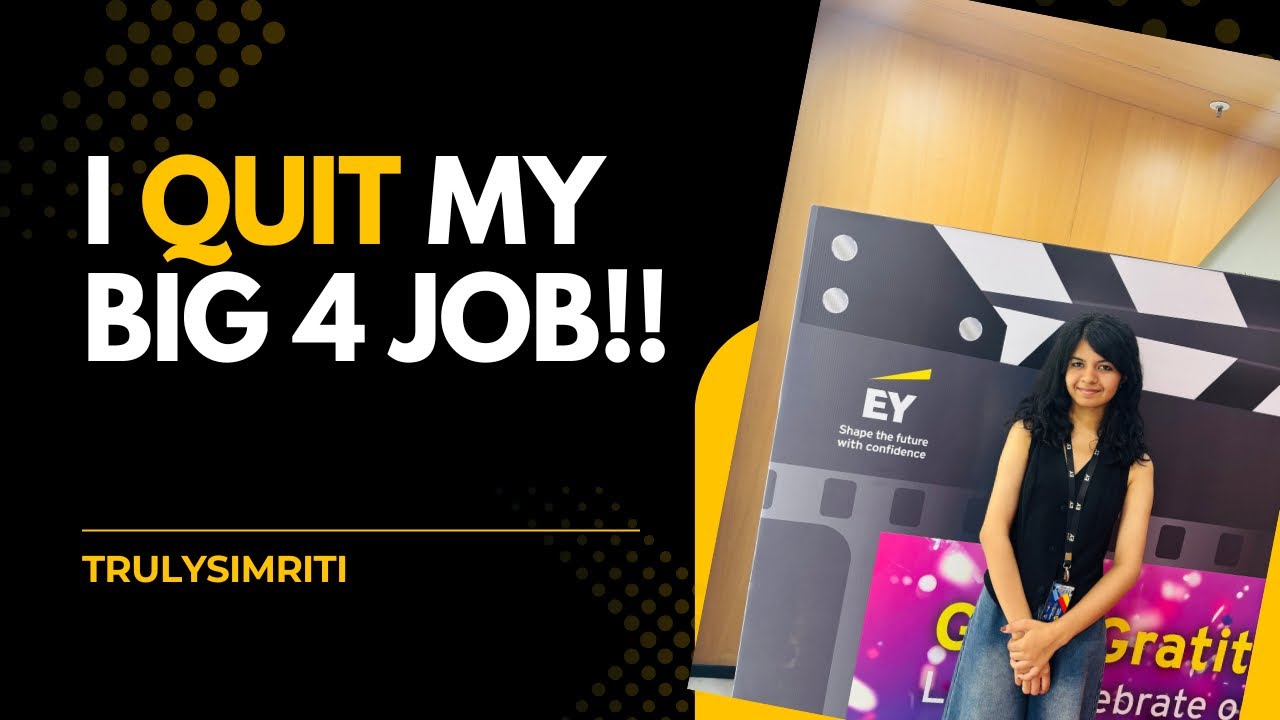 I quit my Big4 Job at EY and I don’t regret it. Here’s why!🙌🏻 #big4 #corporate #quit9to5