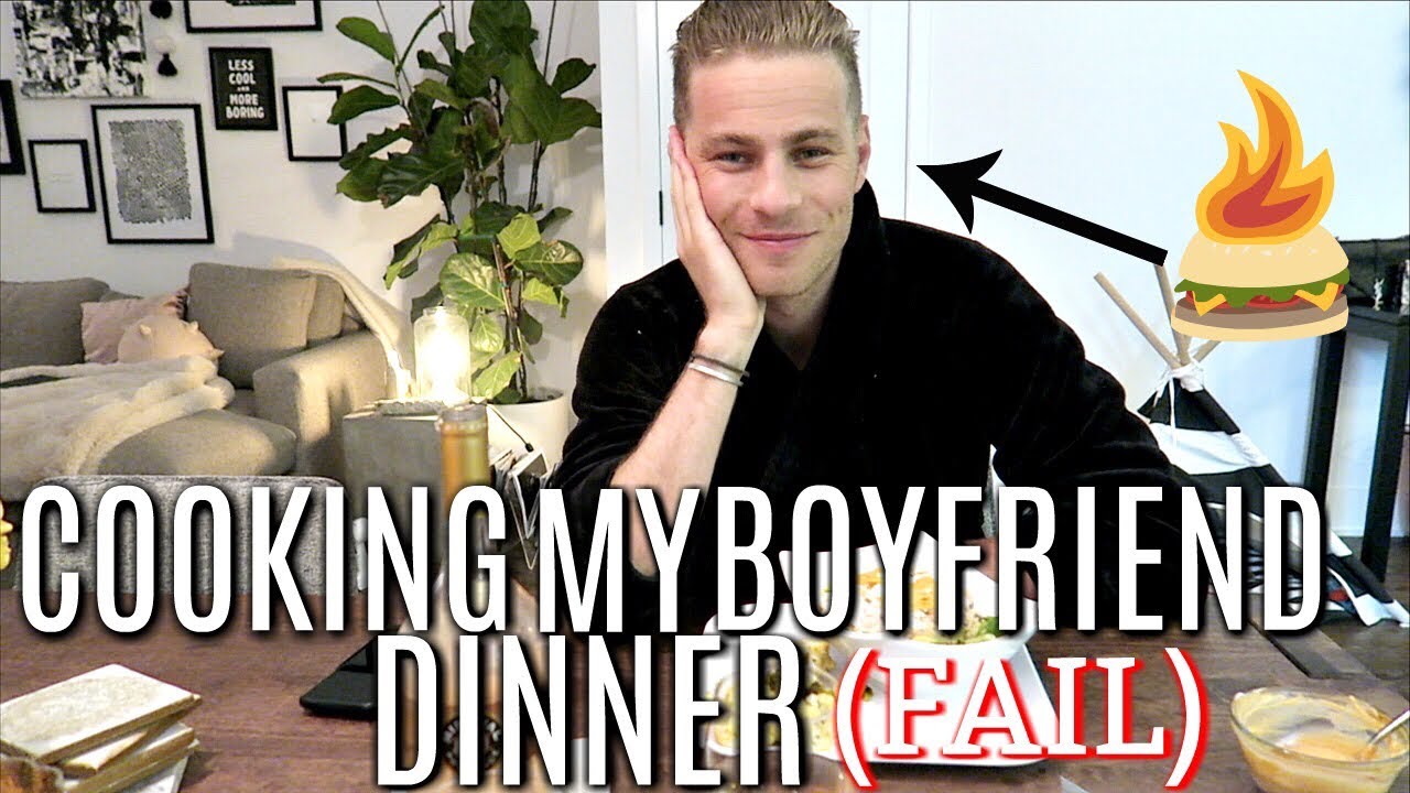 COOKING MY BOYFRIEND DINNER (FAIL) | Lauren Vlog's!