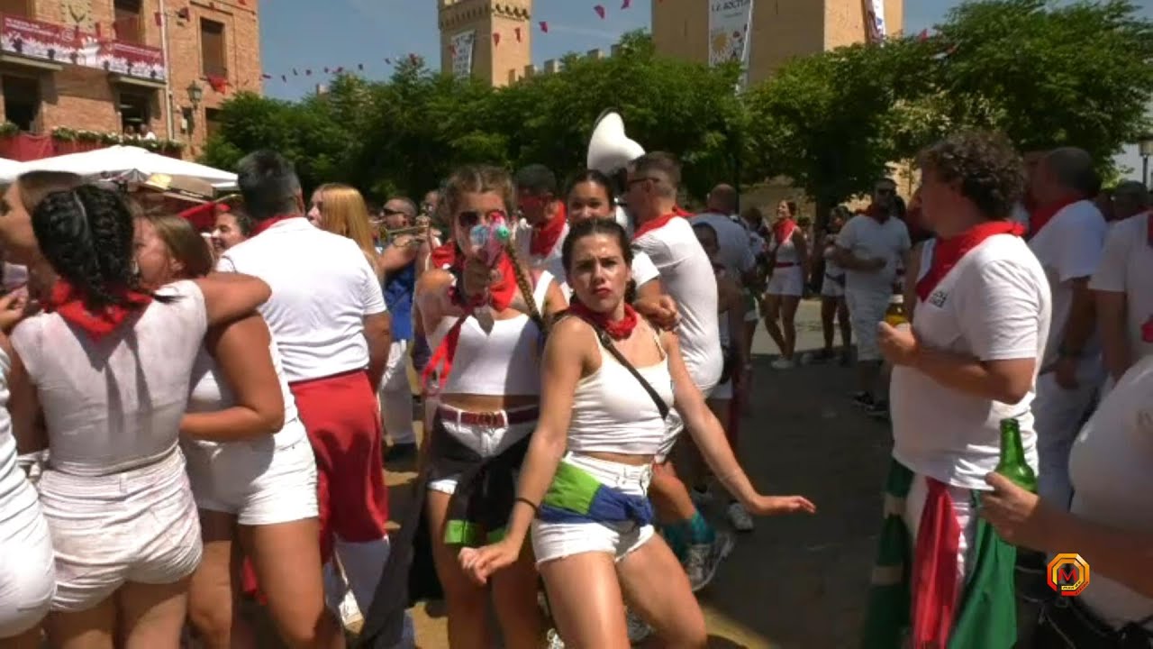 Tv Marcilla - 23/08/2023 - Fiestas - Ronda con la Txaranga.
