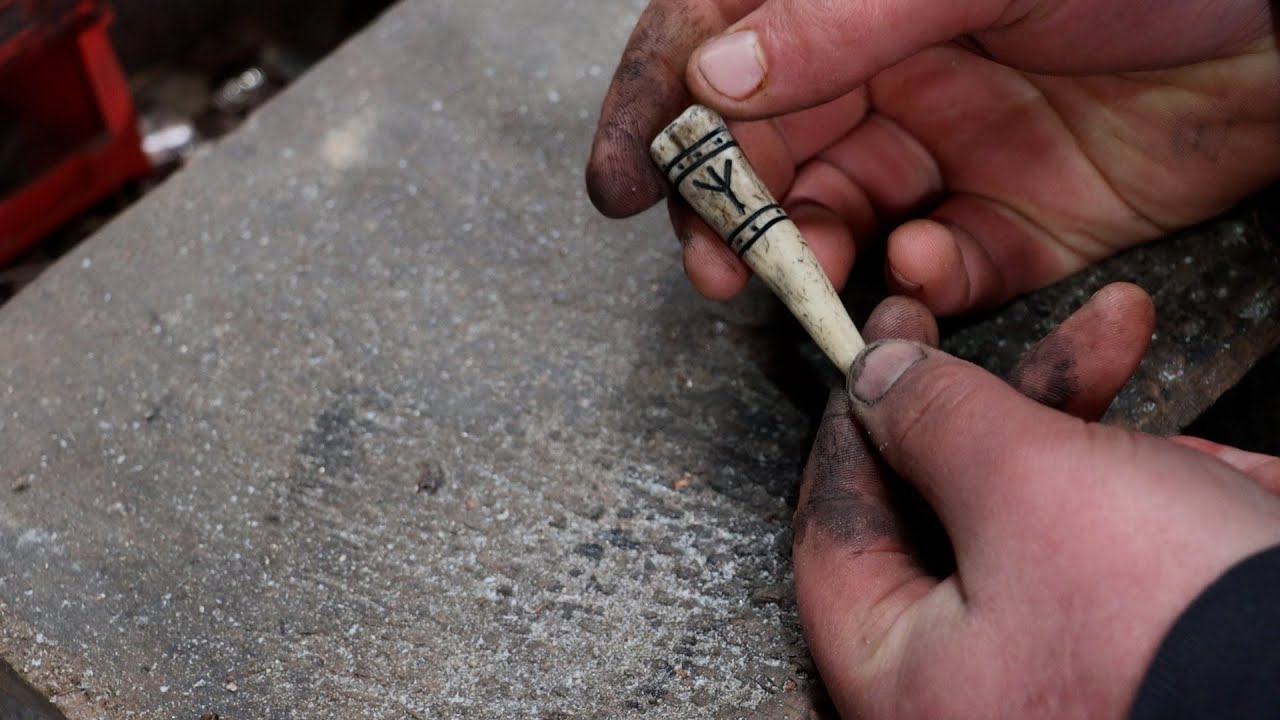 How To Make Viking Jewelry Hand Crafted Algiz Antler Pendant, Pagan Jewellery Blacksmith