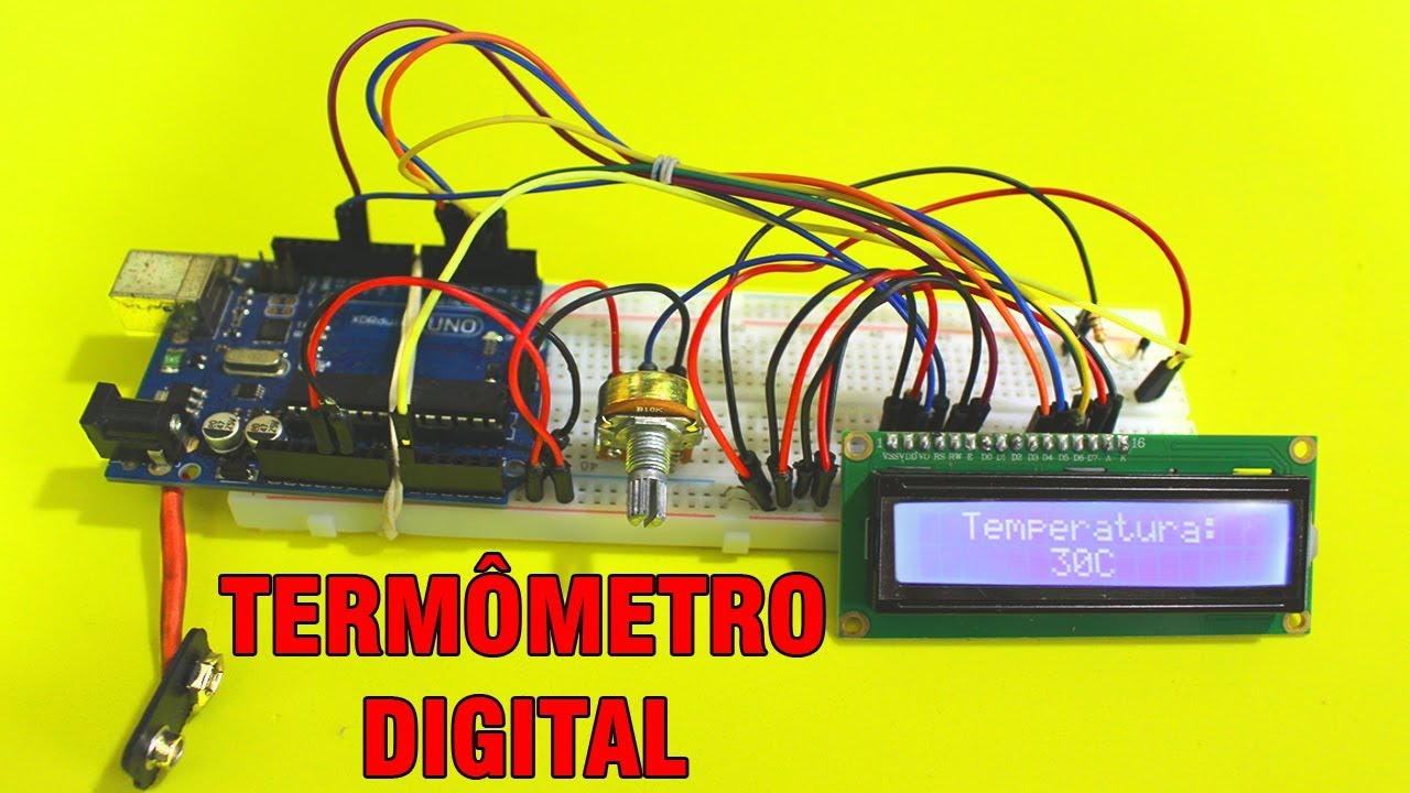 Como Fazer Termômetro digital com Arduíno (display Lcd + termistor NTC 10k)