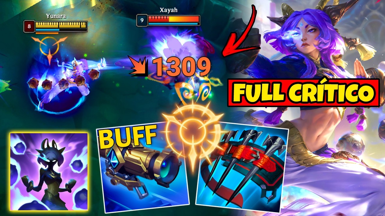 TESTEI A NOVA YUNARA FULL CRÍTICO COM O ITEM BUFFADO