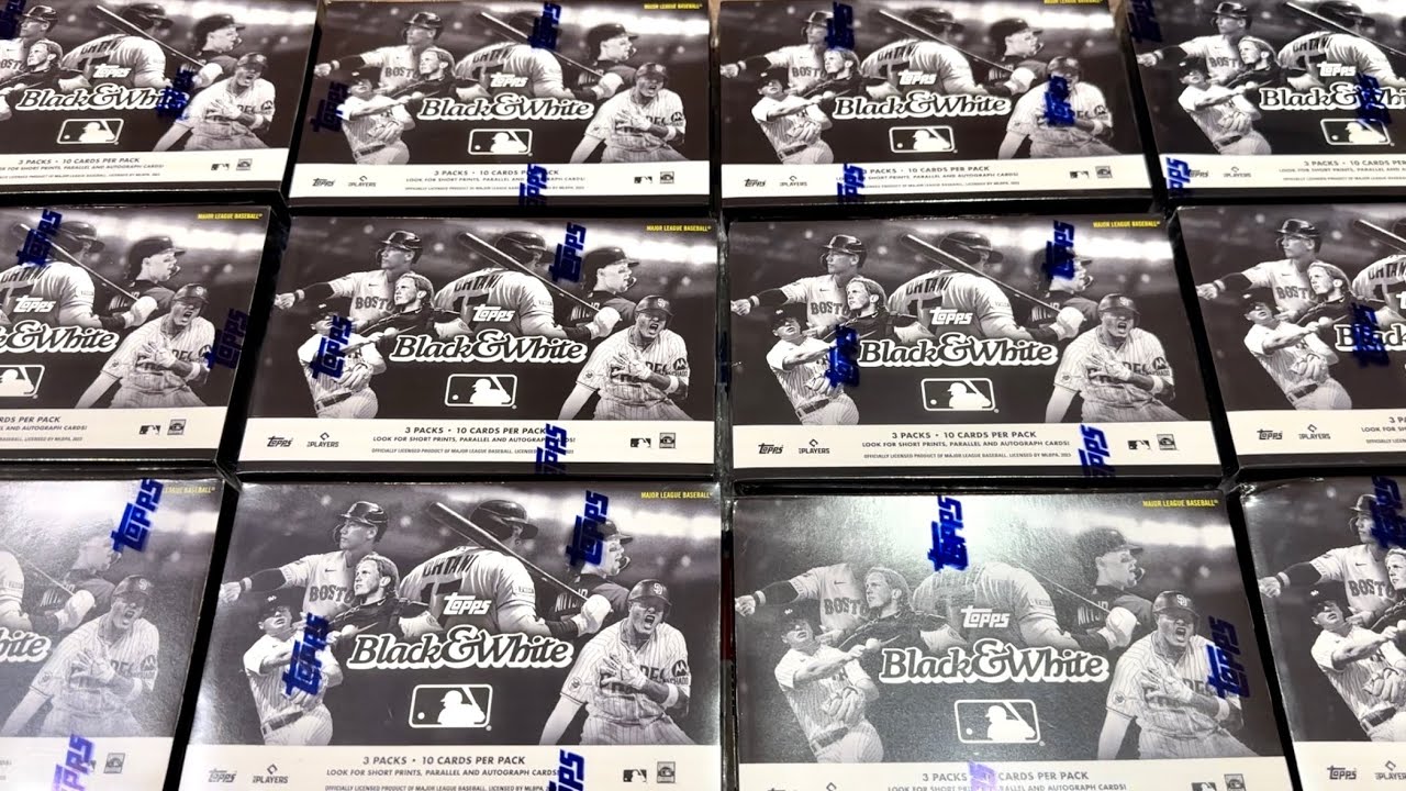 NEW RELEASE!  2023 TOPPS BLACK & WHITE BASEBALL CARDS!